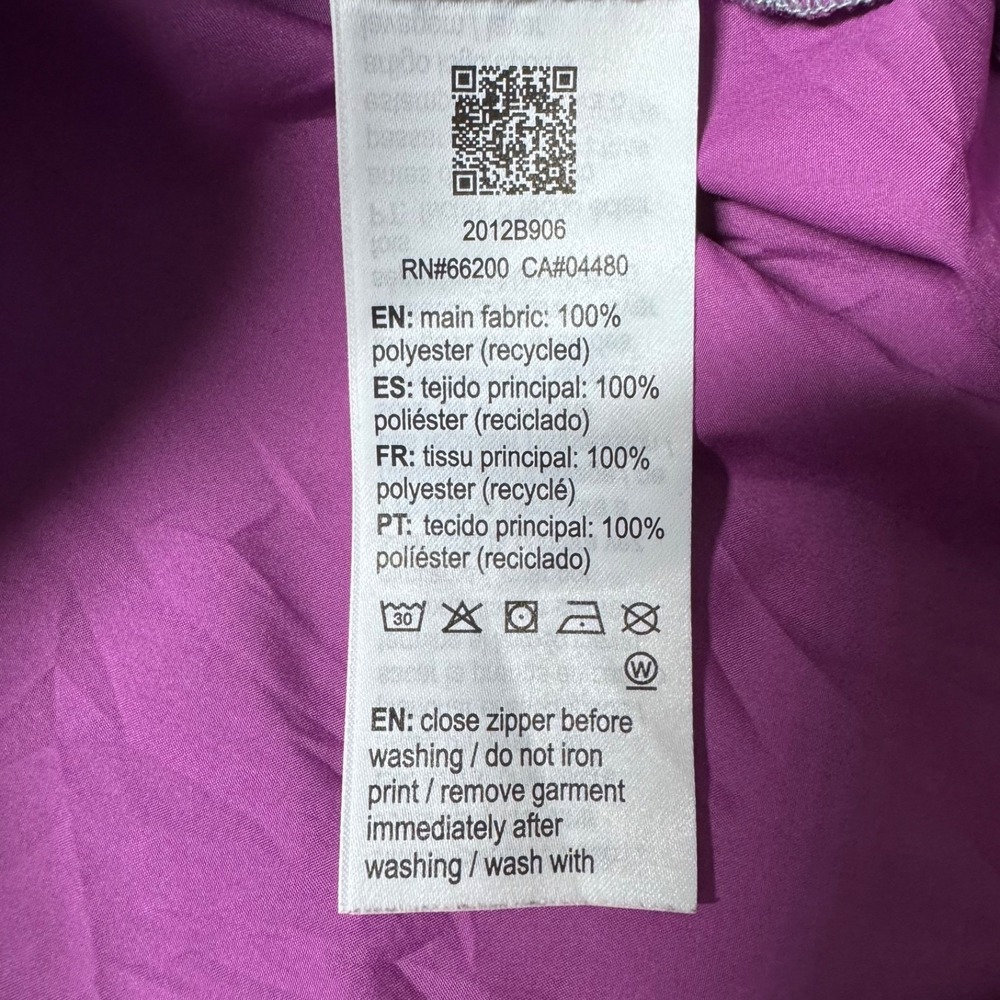 Asics Women S Half Zip Hooded Packable Reflective Windbreaker Blue Pink 2012B906 - Picture 4 of 11